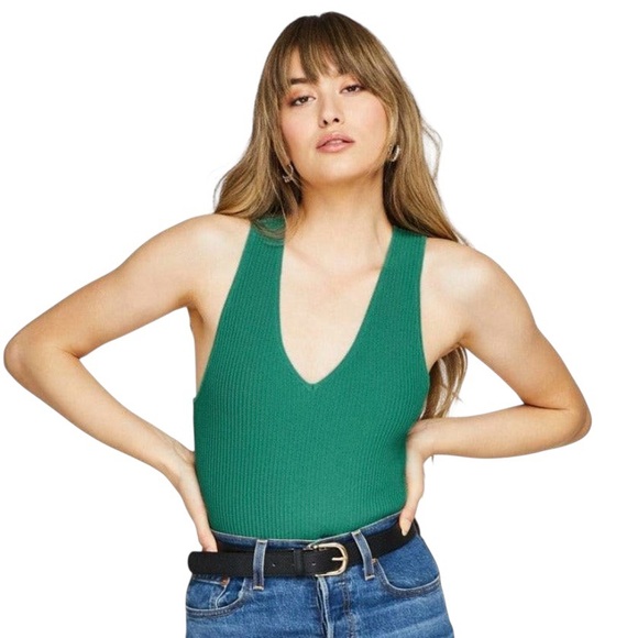 Gentle Fawn Tops - New Gentle Fawn Tank Ribbed Size M Green Casual Minimal Vest Granola Girl Top